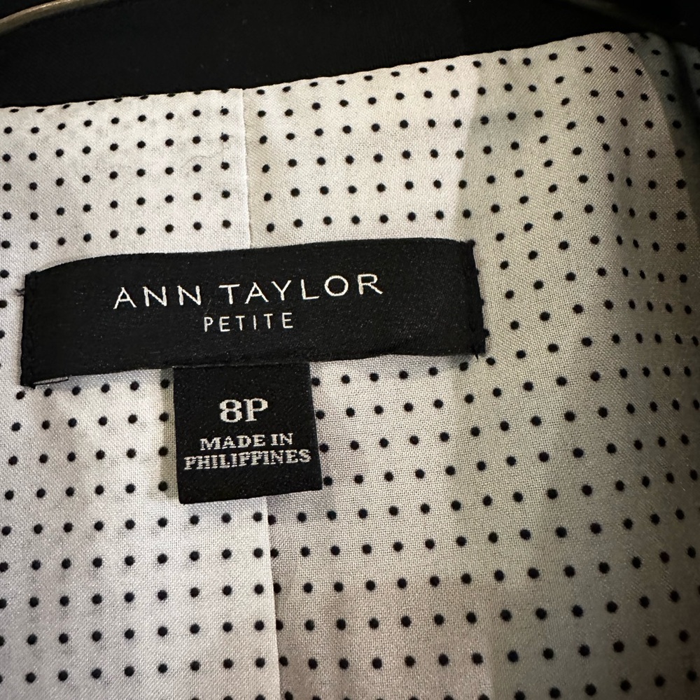 Two button Ann Taylors black suit jacket
